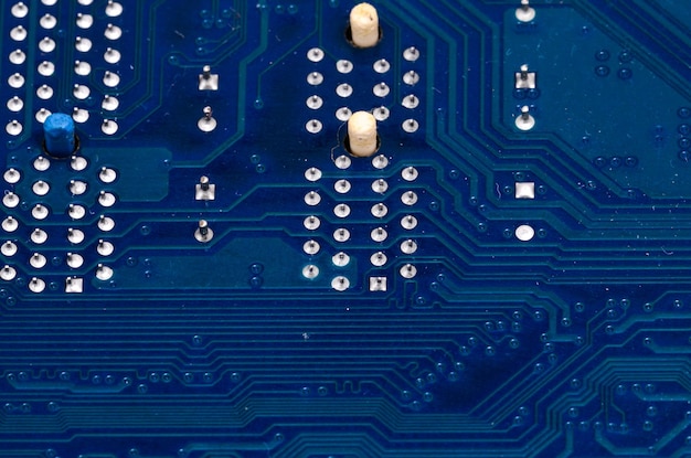 Foto Macro Del Circuito Electrónico. Pcb En La Iluminación.