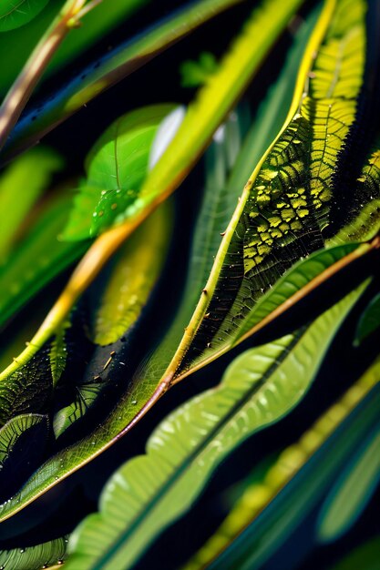 Foto macro de fondo de pantalla de textura de hojas