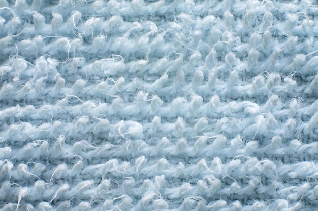Foto macro de fondo de textura de toalla azul claro