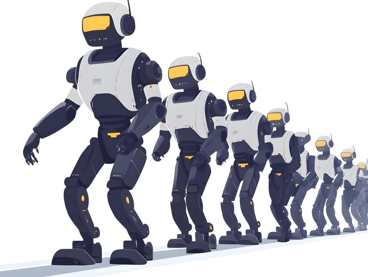 Foto una foto macro de los nano-robots recopilando datos de los votantes en la superficie con