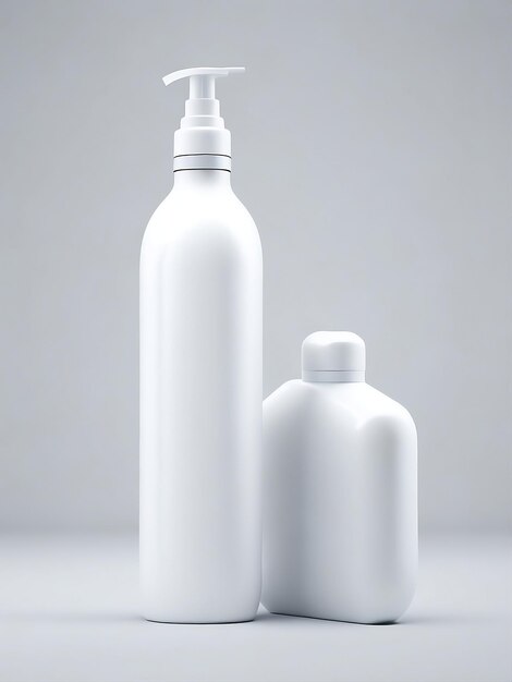 foto de maqueta de botella de producto en blanco blanco