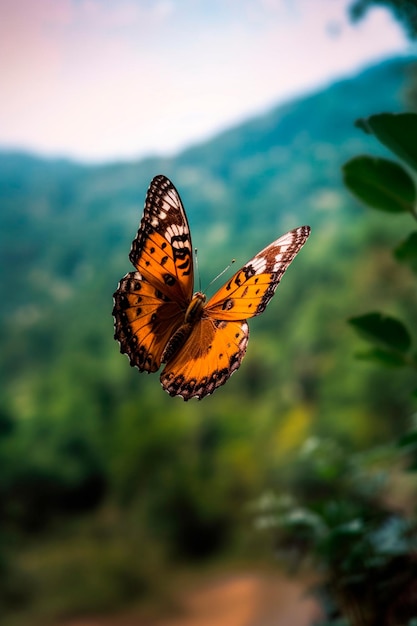 foto de mariposa en el follaje