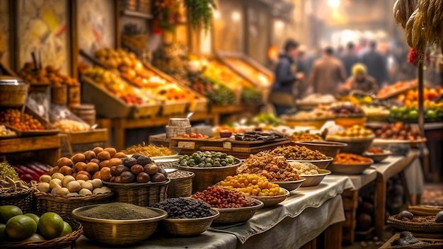 Foto del mercado de comida callejera