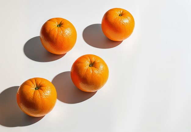 Una foto minimalista de naranjas