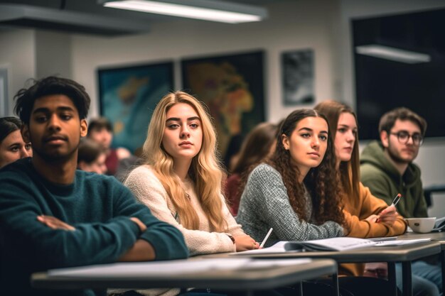 Foto foto mit einem studenten