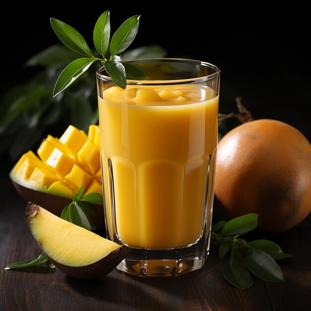 Foto mit Mango-Saft