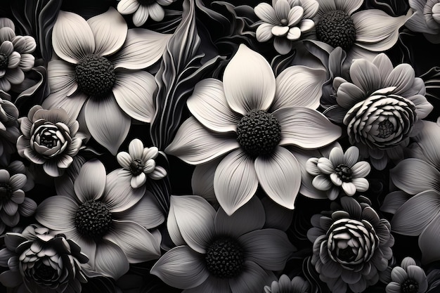 Foto foto de monochrome blooms