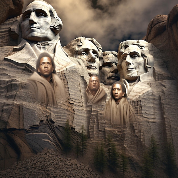 una foto del monte rushmore