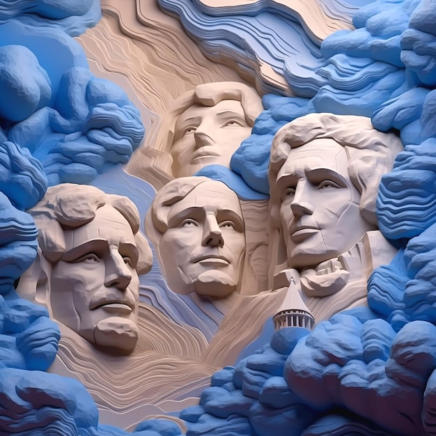 una foto del monte rushmore