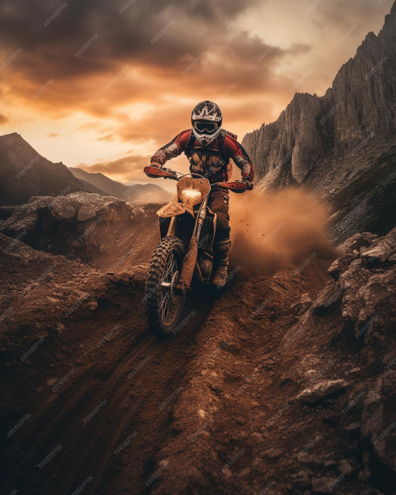 Foto Homem em branco e terno de corrida azul que monta motocross azul moto  de terra – Imagem de Roda grátis no Unsplash