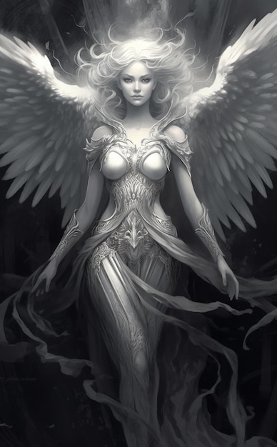 Una foto de una mujer en un disfraz de hadas con alas