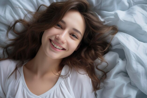 Foto de una mujer durmiendo