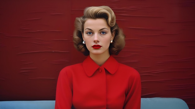 Foto foto de una mujer hermosa en 1955