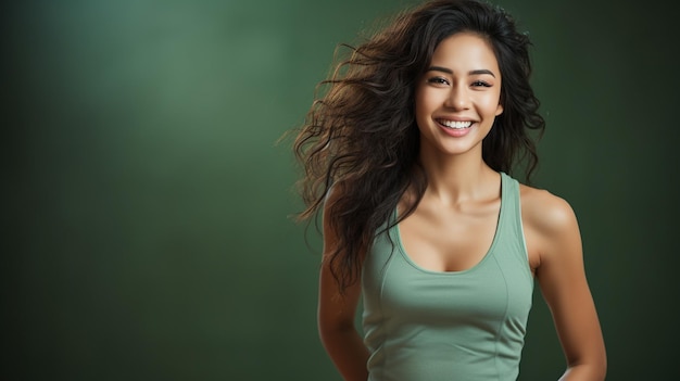 foto Mujer joven corriendo fitness mujeres jóvenes generada por IA