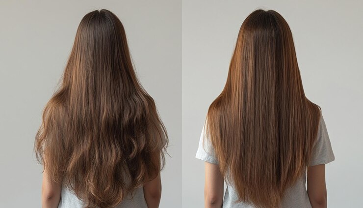 una foto de una mujer con el pelo largo