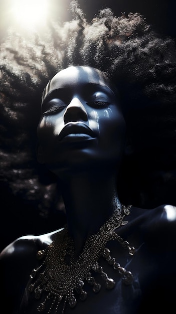 foto Mulher negra, a alma do universo