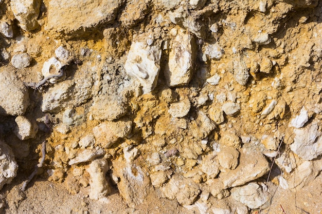 Foto de naturaleza de textura de piedras Fondo de roca Primer plano de montaña Textura de montaña Foto de alta calidad