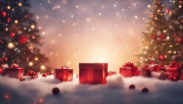 Foto de Navidad alegres luces de decoración de vacaciones y momentos alegres Ideal para diseños de redes sociales