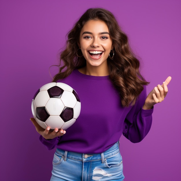 foto de niña mexicana emocionada sosteniendo una pelota