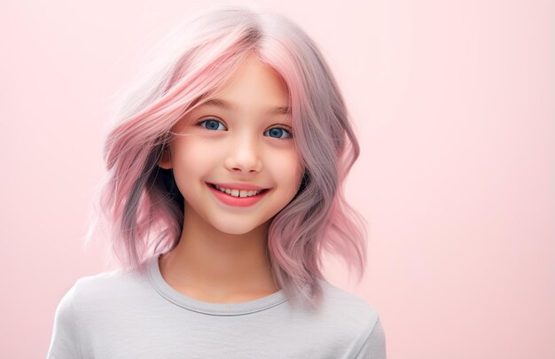 Foto de una niña sonriente celebrando el día de la infancia