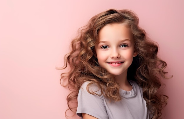 Foto de una niña sonriente celebrando el día de la infancia