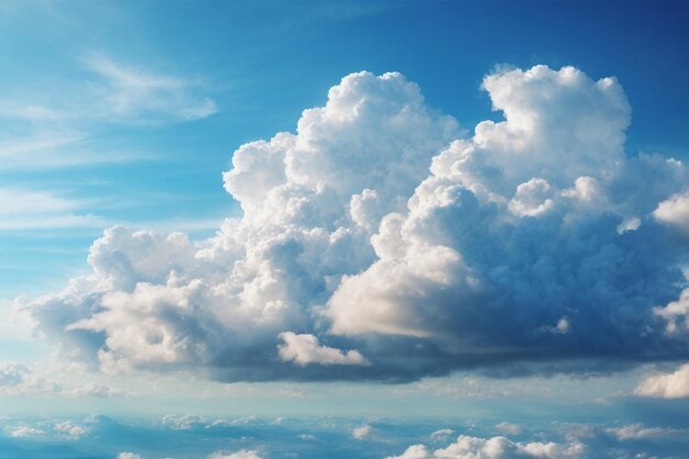 foto nube blanca en el cielo azul