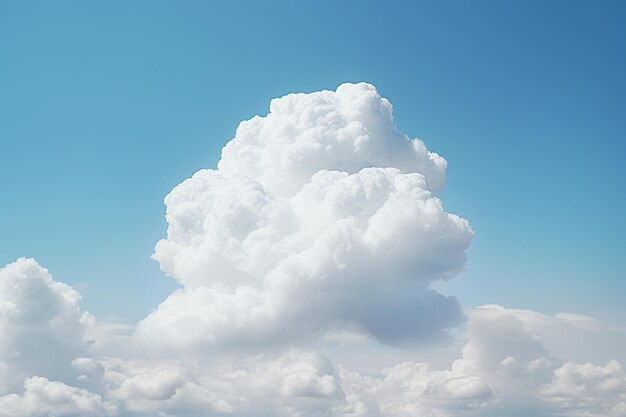 Foto foto de una nube en el cielo azul