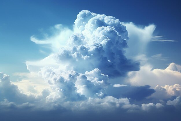 foto de una nube en el cielo azul