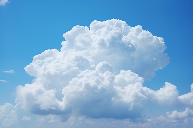 Foto foto de una nube en el cielo azul