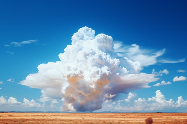 Foto foto de una nube en el cielo azul