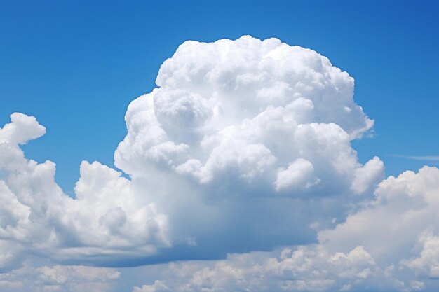 foto de una nube en el cielo azul