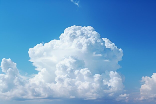 foto de una nube en el cielo azul