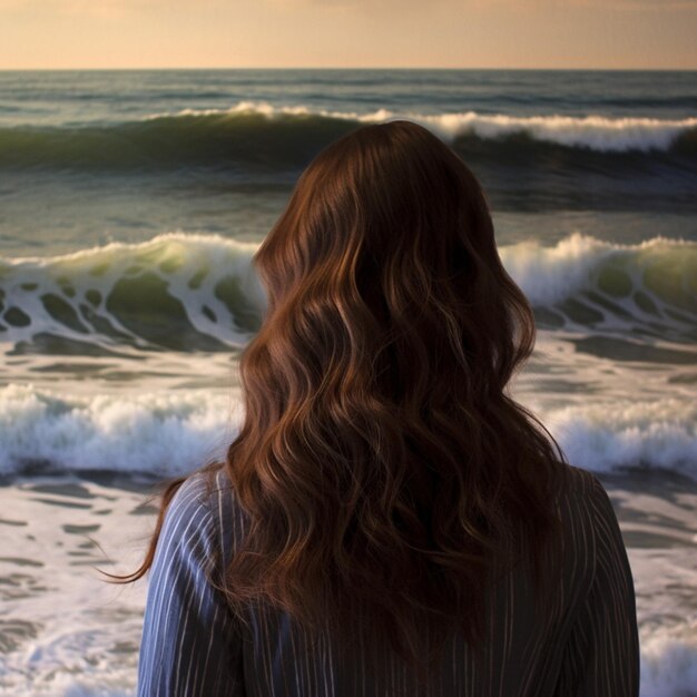 Foto de las olas de la playa