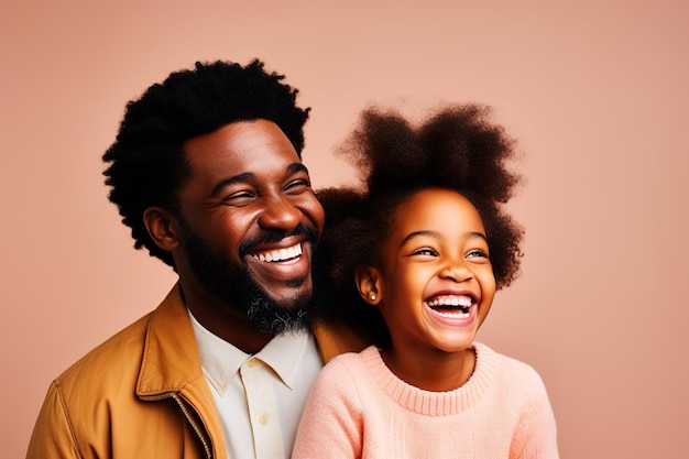 foto de padre e hija felices