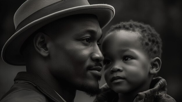 Foto de padre e hijo