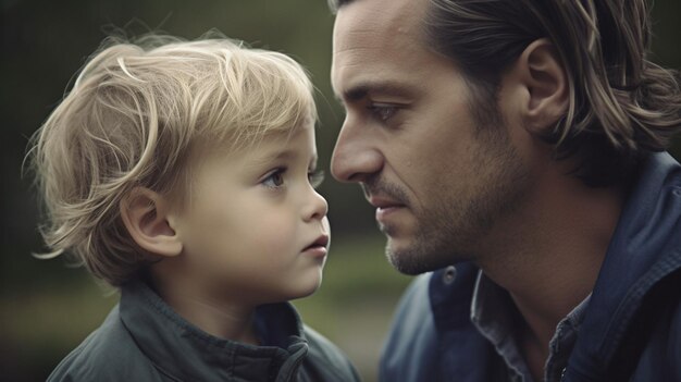 Foto de padre e hijo