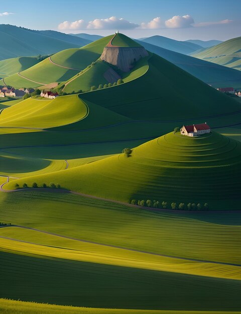 Foto foto paisagem da morávia generativa ai