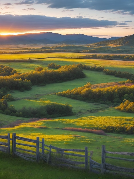 Una foto de un paisaje muy hermoso generado por la IA