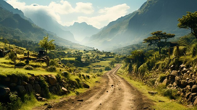 Foto de paisaje tomada en la carretera serpentina tf436 en masca españa