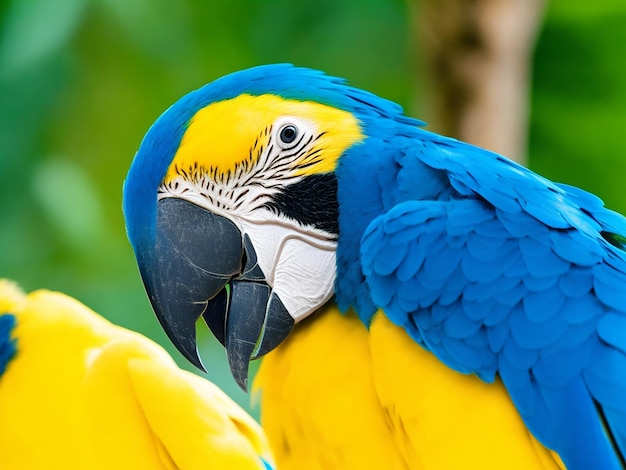 Foto foto un pájaro colorido