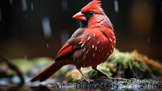 foto de pájaro lindo generativo ai