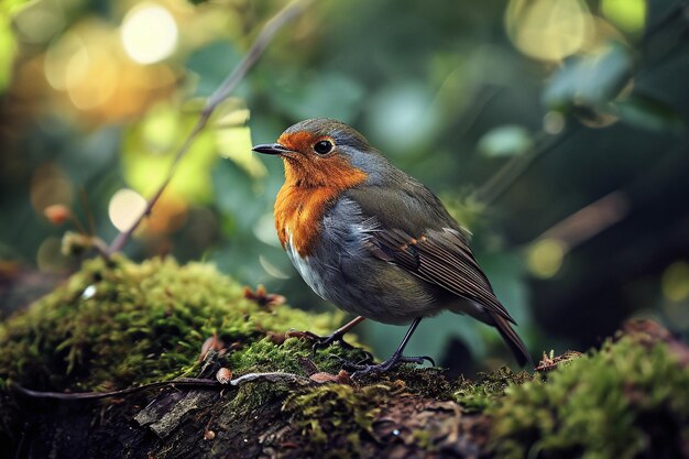 Foto foto de un pájaro en una rama