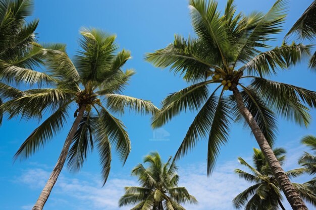 Foto de palma como fondo imagen de viaje de Bali Indonesia