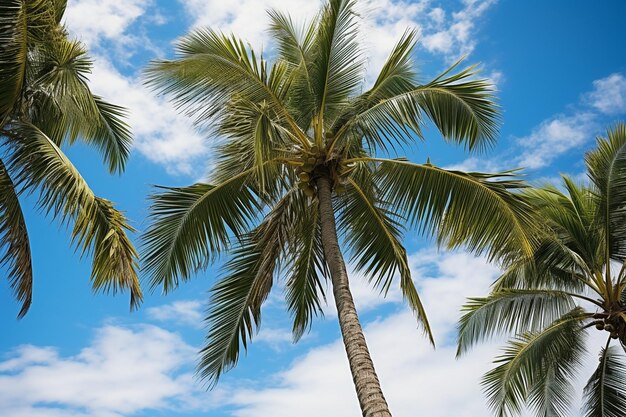 Foto de palma como fondo imagen de viaje de Bali Indonesia