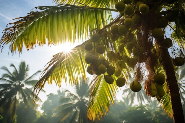 Foto foto de palma como fondo imagen de viaje de bali indonesia