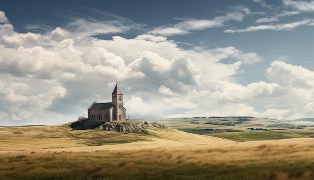 Foto foto panorámica de una iglesia histórica