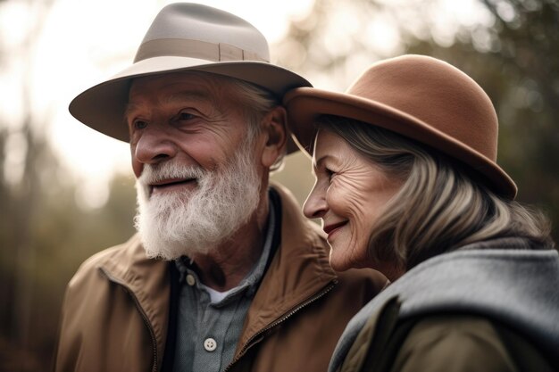 Foto foto de una pareja de ancianos pasando tiempo juntos al aire libre