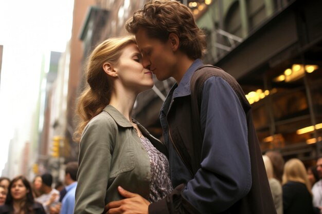 Foto una pareja enamorada