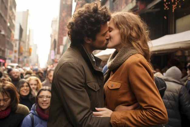 Foto una pareja enamorada