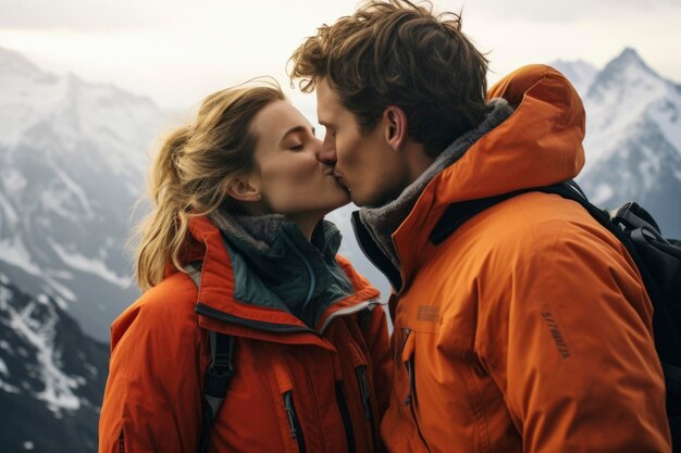 Una foto de una pareja enamorada